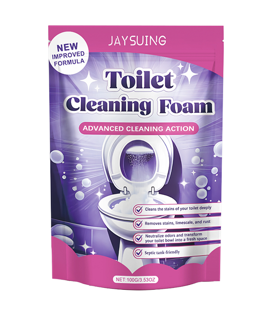 FlushCleanse schäumender Toilettenreiniger in Aktion